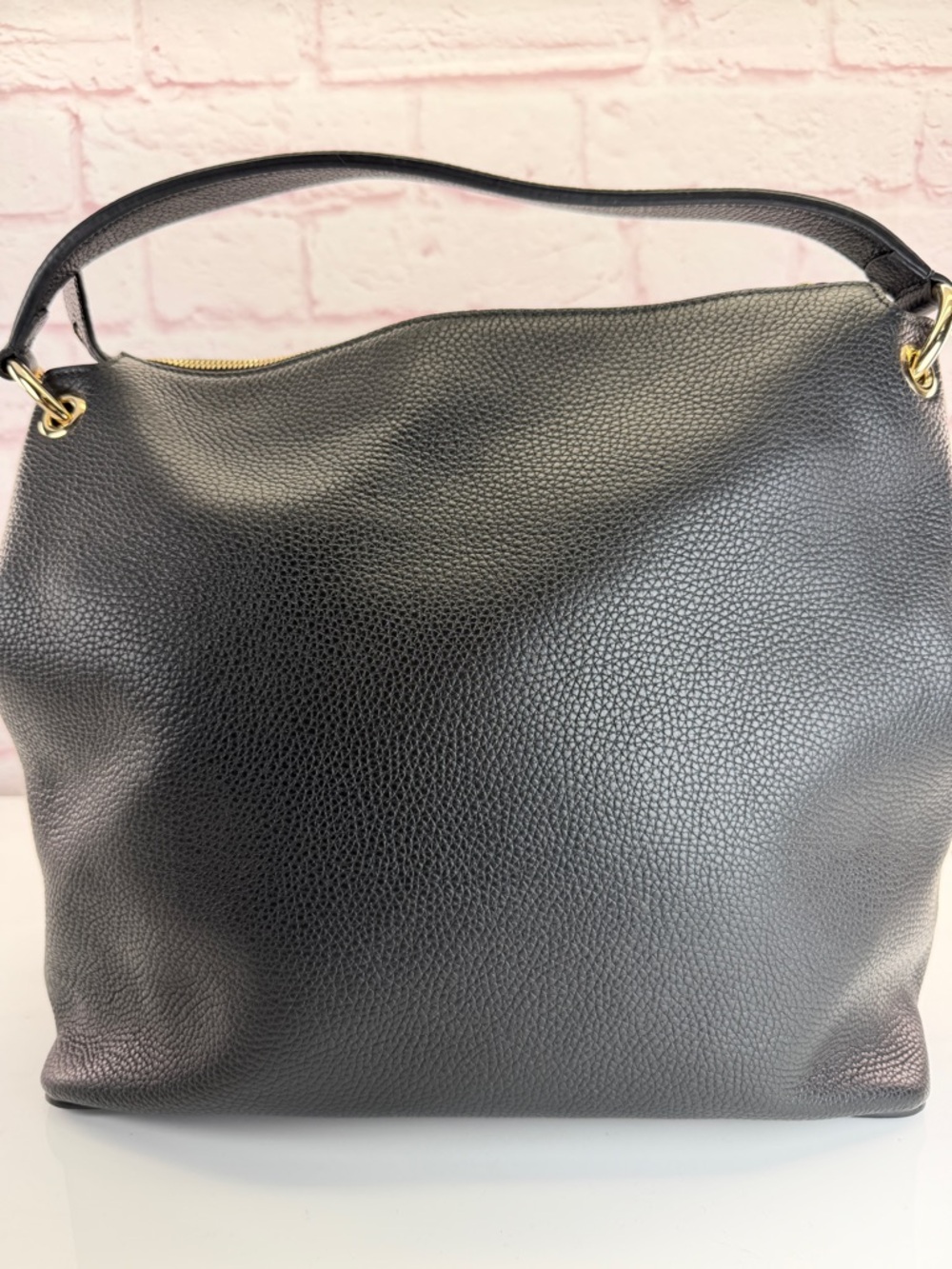 Gucci Pebbled Calfskin Large Soho Hobo Black - Picture 4 of 16